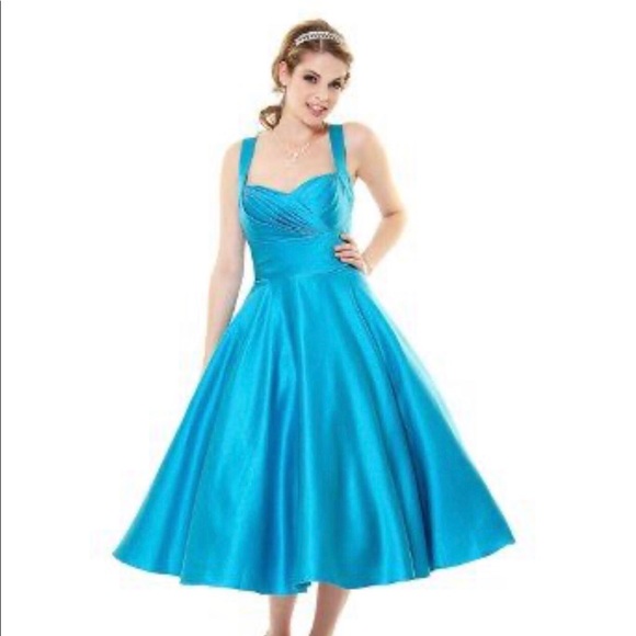 satin swing dress
